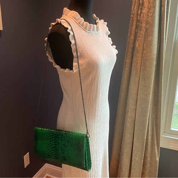 Genuine python green clutch bag. Made in Bali - Picture 16 of 16